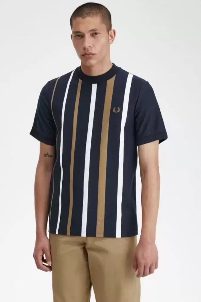 Herren-T-Shirt mit Farbverlaufsstreifen