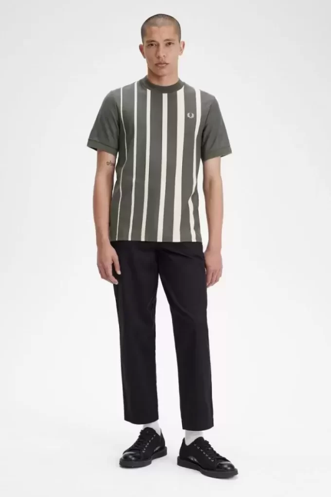 Herren-T-Shirt mit Farbverlaufsstreifen