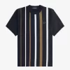 Herren-T-Shirt mit Farbverlaufsstreifen