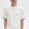 Herren-T-Shirt mit gerippten Ärmeln