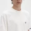 Herren-T-Shirt mit gerippten Ärmeln