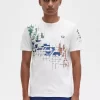 Herren-T-Shirt mit Gittermuster