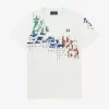 Herren-T-Shirt mit Gittermuster