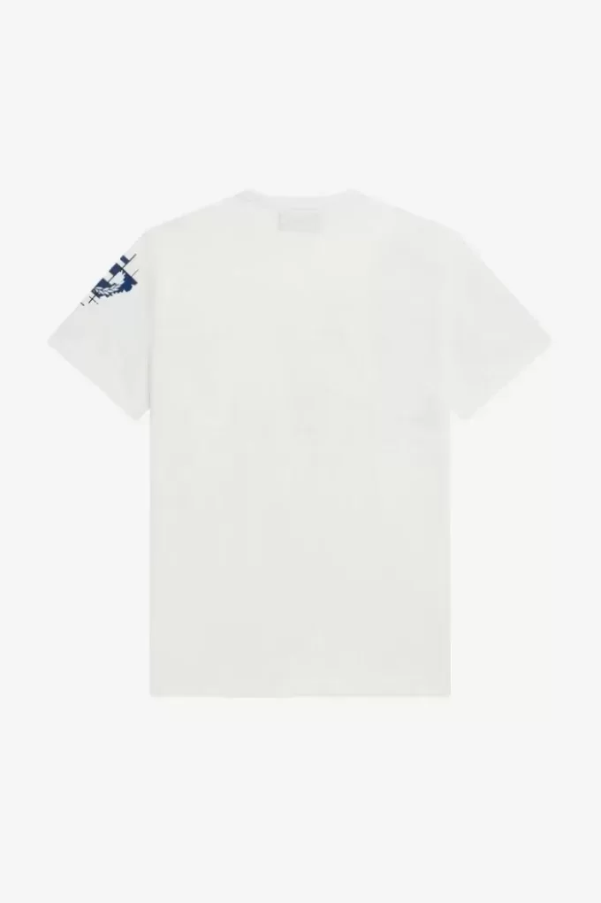Herren-T-Shirt mit Gittermuster