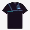Herren-T-Shirt mit Glitch-Print