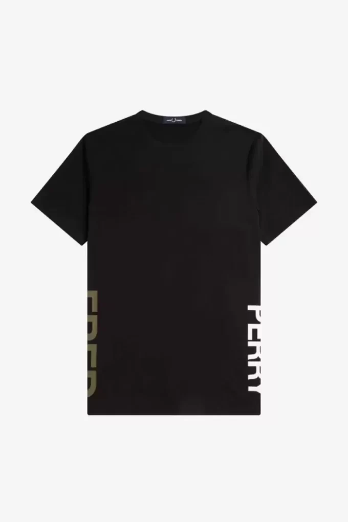 Herren-T-Shirt mit grafischem Branding