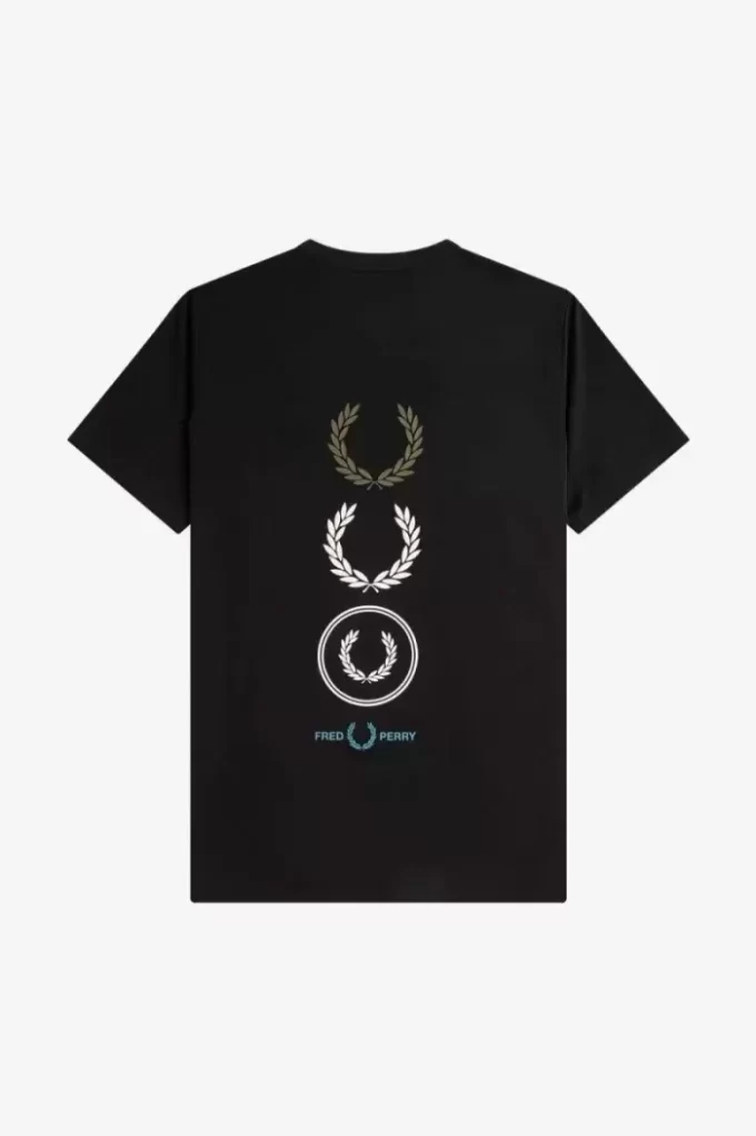 Herren-T-Shirt mit grafischem Branding