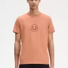 Herren-T-Shirt mit Kreis-Branding