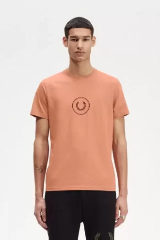 Herren-T-Shirt mit Kreis-Branding