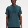 Herren-T-Shirt mit Kreis-Branding