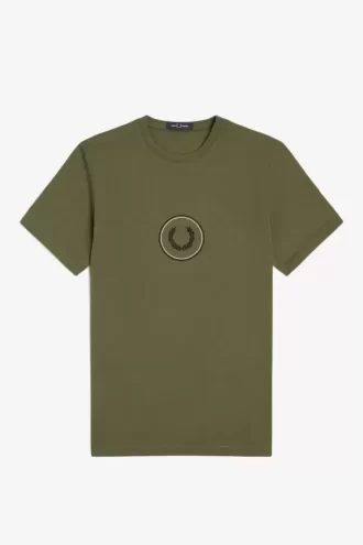 Herren-T-Shirt mit Kreis-Branding