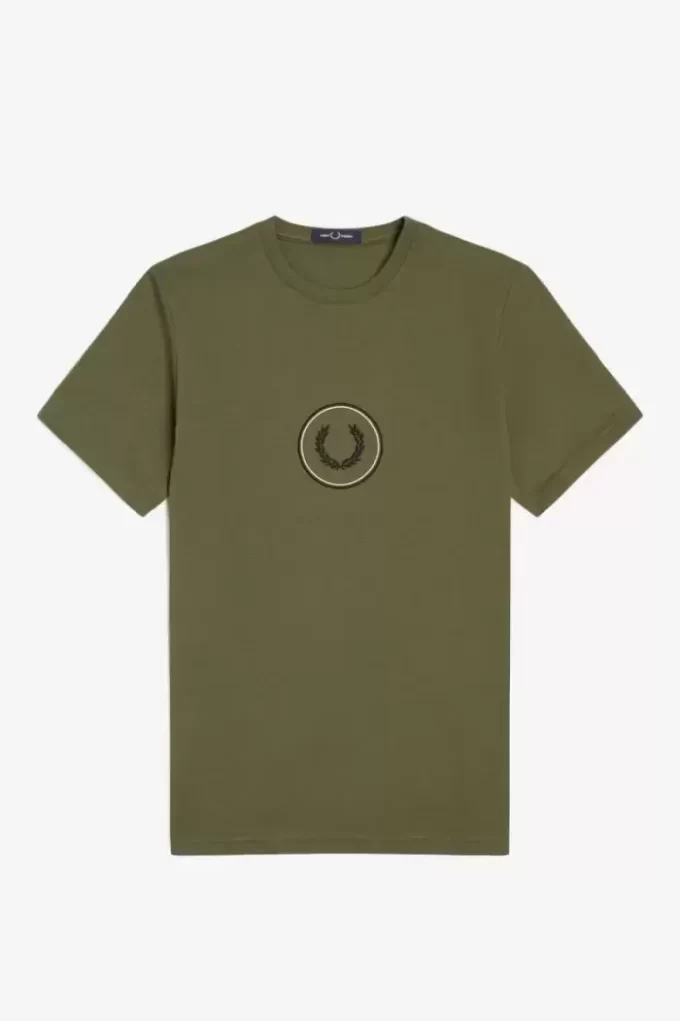 Herren-T-Shirt mit Kreis-Branding