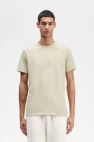Herren-T-Shirt mit Kreis-Branding