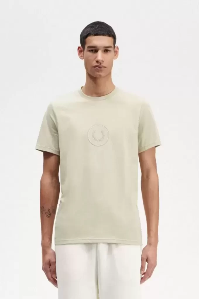 Herren-T-Shirt mit Kreis-Branding