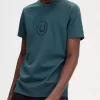 Herren-T-Shirt mit Kreis-Branding