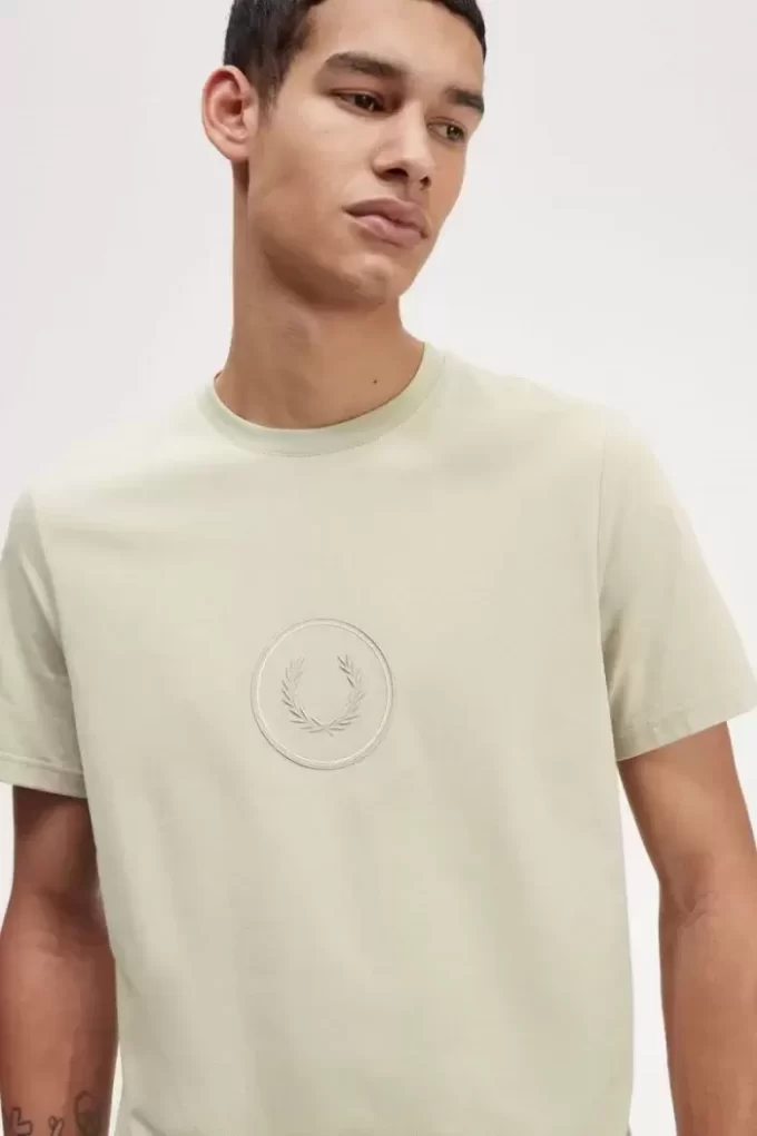 Herren-T-Shirt mit Kreis-Branding