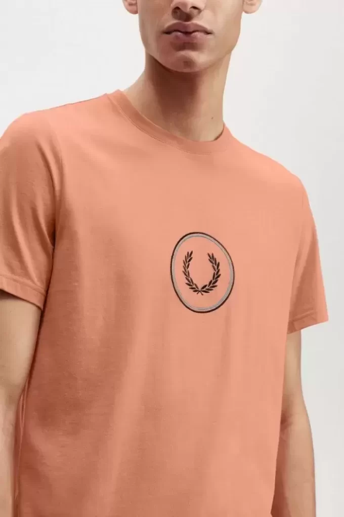 Herren-T-Shirt mit Kreis-Branding