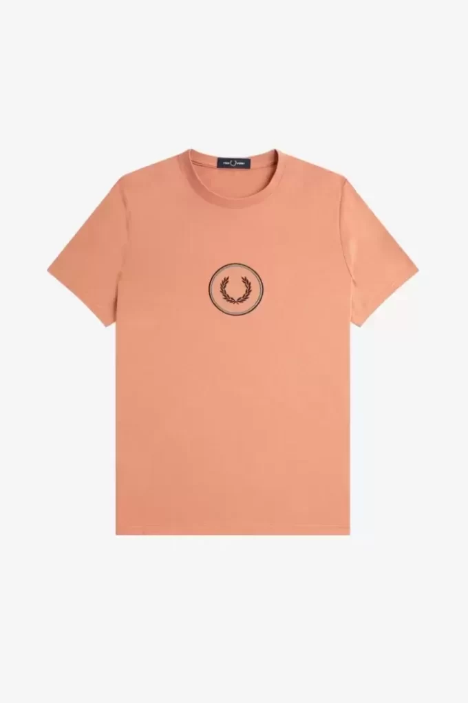 Herren-T-Shirt mit Kreis-Branding