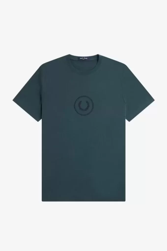 Herren-T-Shirt mit Kreis-Branding
