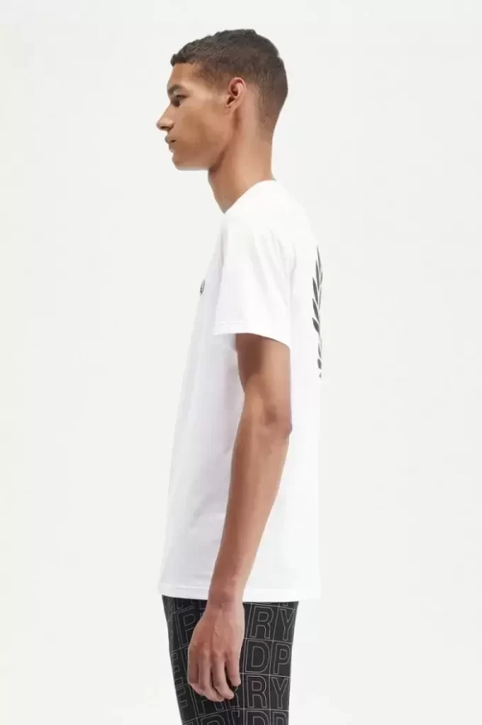 Herren-T-Shirt mit Lorbeerkranz-Grafik