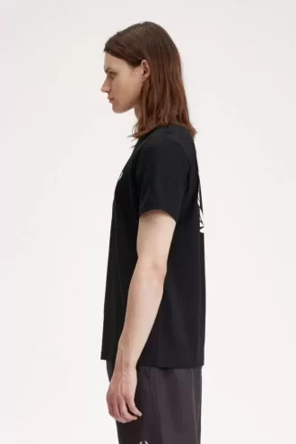 Herren-T-Shirt mit Lorbeerkranz-Grafik