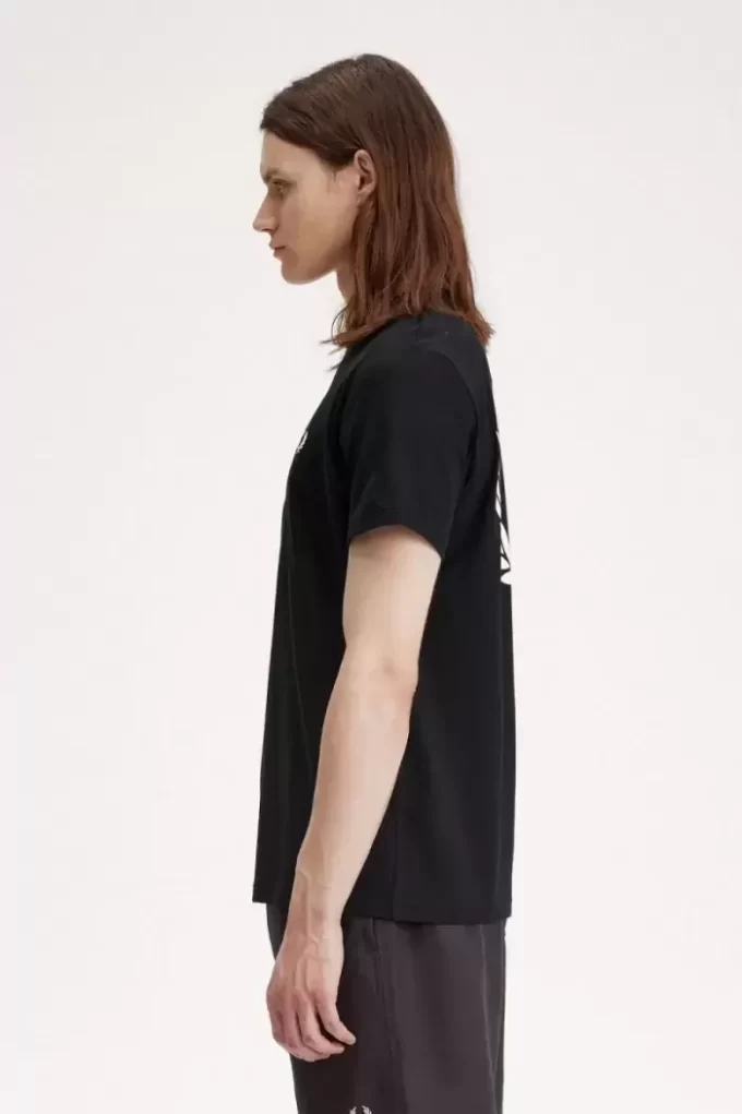 Herren-T-Shirt mit Lorbeerkranz-Grafik