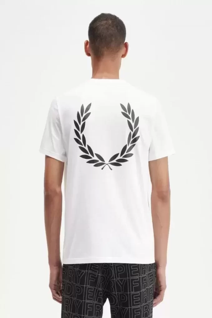 Herren-T-Shirt mit Lorbeerkranz-Grafik