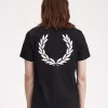 Herren-T-Shirt mit Lorbeerkranz-Grafik
