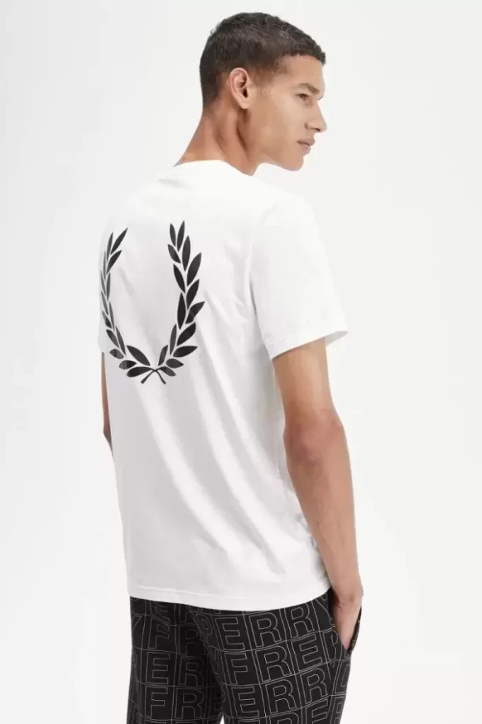 Herren-T-Shirt mit Lorbeerkranz-Grafik
