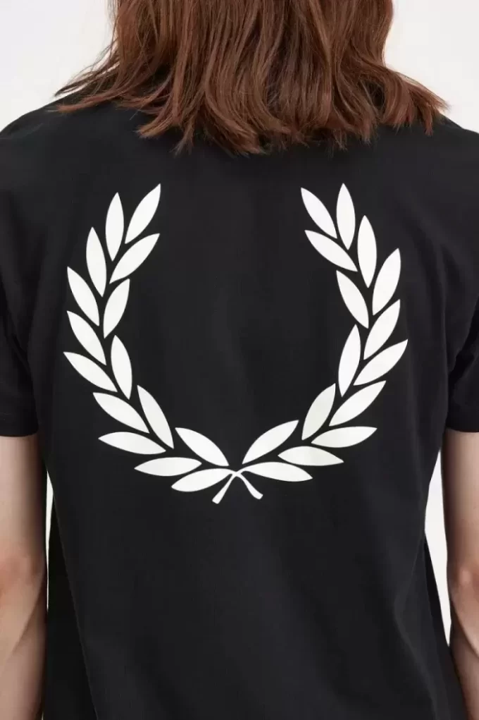 Herren-T-Shirt mit Lorbeerkranz-Grafik