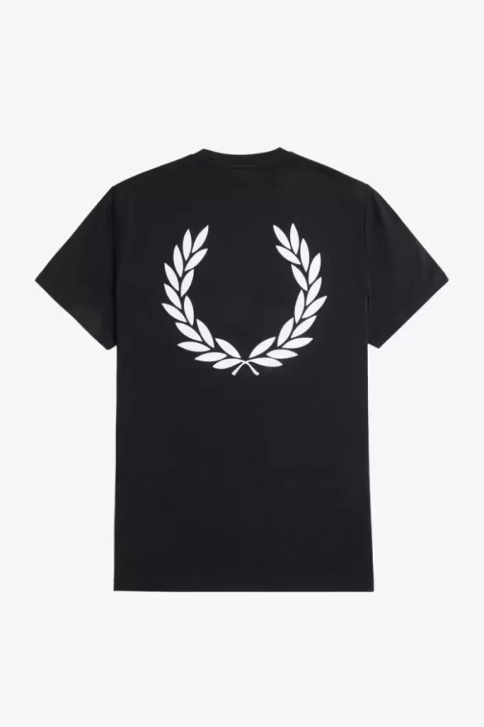 Herren-T-Shirt mit Lorbeerkranz-Grafik