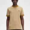 Herren-T-Shirt mit Mikro-Schachbrettmuster