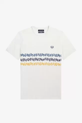 Herren-T-Shirt mit Weinreben-Grafik