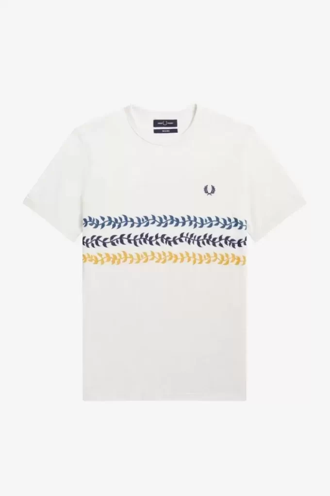 Herren-T-Shirt mit Weinreben-Grafik
