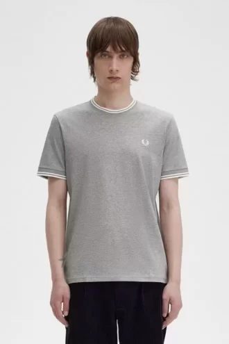 Herren-T-Shirt mit zwei Streifen