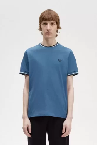 Herren-T-Shirt mit zwei Streifen
