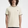 Herren-T-Shirt mit zwei Streifen