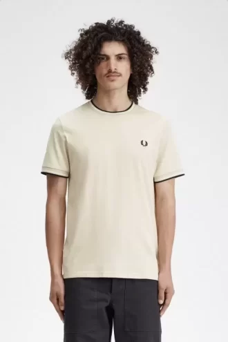 Herren-T-Shirt mit zwei Streifen