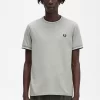 Herren-T-Shirt mit zwei Streifen