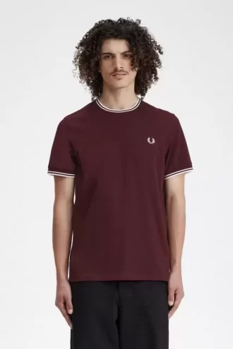 Herren-T-Shirt mit zwei Streifen