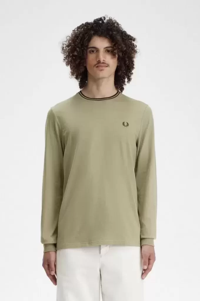 Herren-T-Shirt mit zwei Streifen