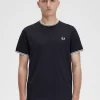 Herren-T-Shirt mit zwei Streifen