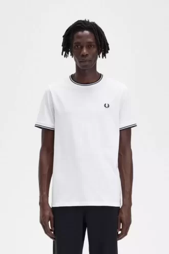 Herren-T-Shirt mit zwei Streifen