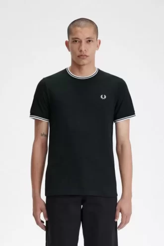 Herren-T-Shirt mit zwei Streifen
