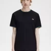 Herren-T-Shirt mit zwei Streifen