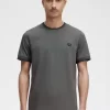Herren-T-Shirt mit zwei Streifen