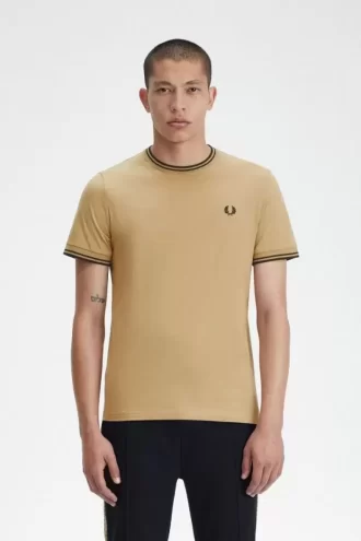 Herren-T-Shirt mit zwei Streifen
