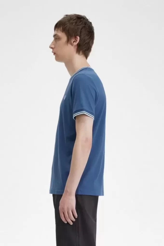 Herren-T-Shirt mit zwei Streifen