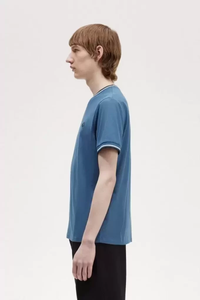Herren-T-Shirt mit zwei Streifen