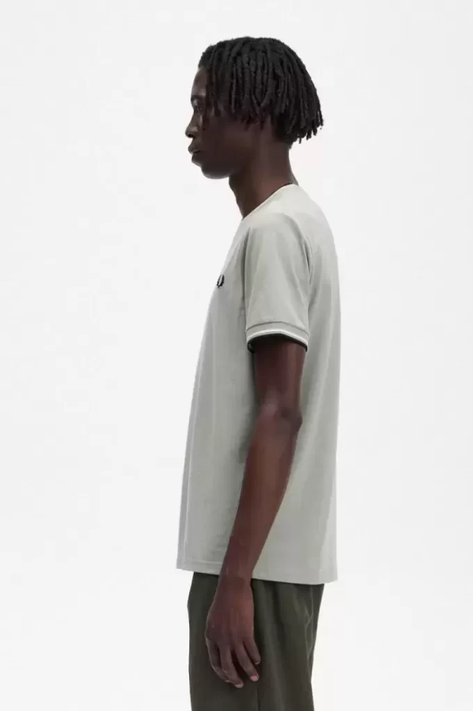 Herren-T-Shirt mit zwei Streifen